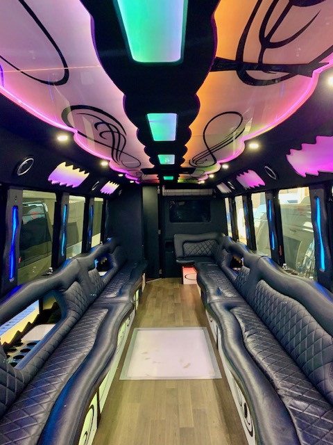 Party bus interior - The Grande 24 Passengers