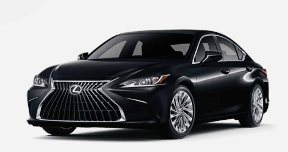 Luxury black sedan exterior