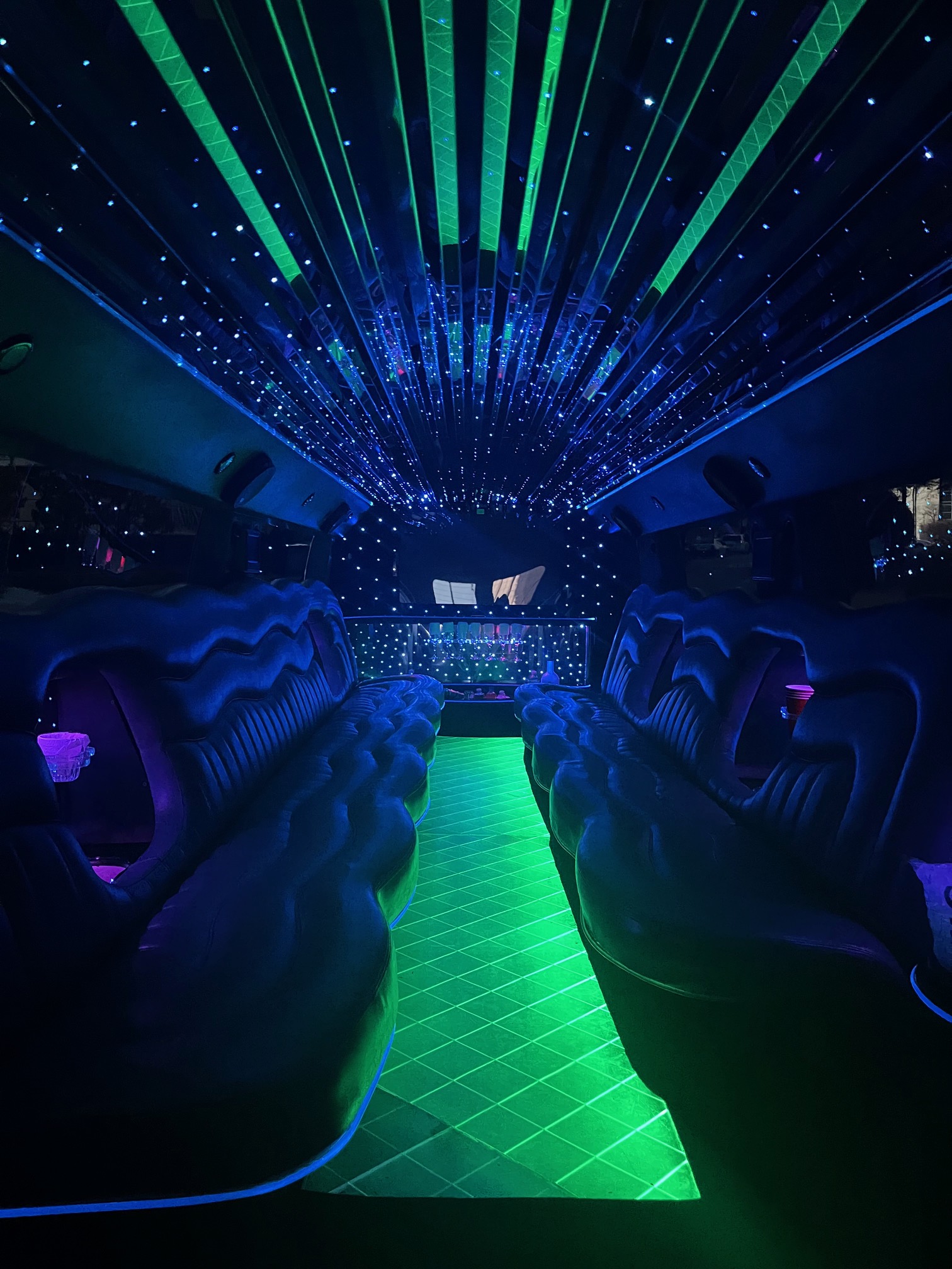 H2 Hummer limousine interior