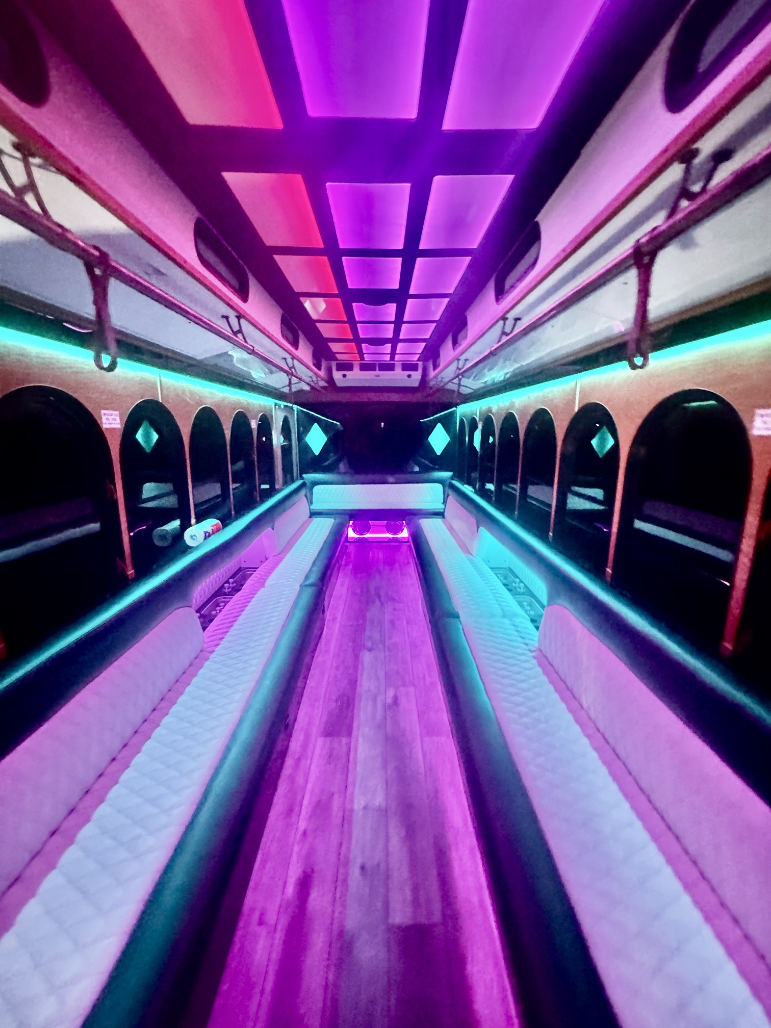 Trolley limo interior - 30 Passengers