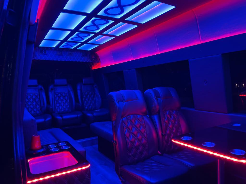 Executive Sprinter van interior - 13 Passengers