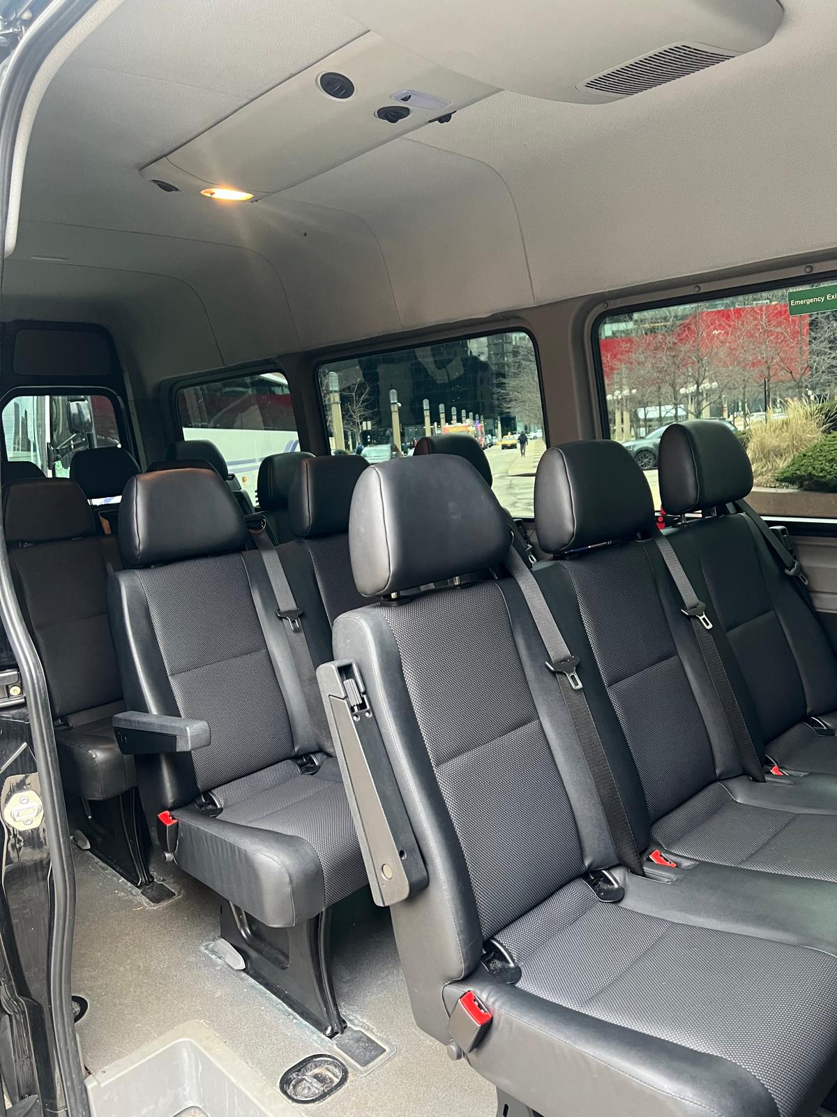 Sprinter van interior - 13 Passengers